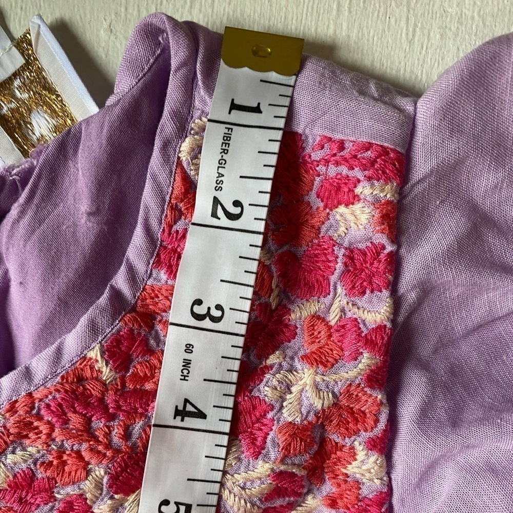 J. Marie Priscilla Lavender Top with Embroidery - Picture 9 of 13